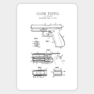 GLOCK PISTOL patent Magnet